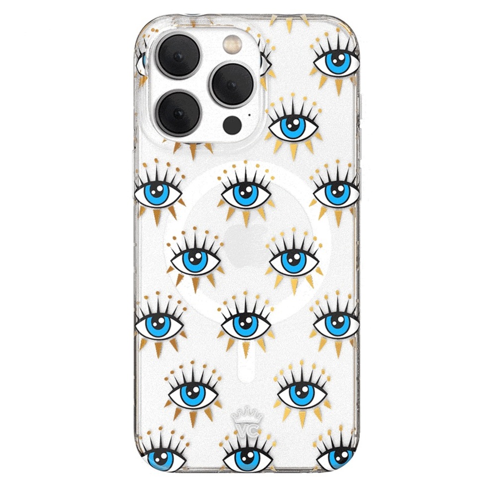 15 pro max Evil Eye Pattern Phone Case